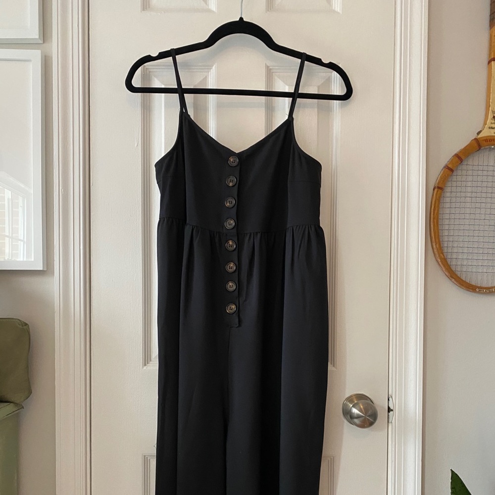 Anthropologie black jumpsuit